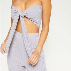 Rubbed bandeau 2 piece set